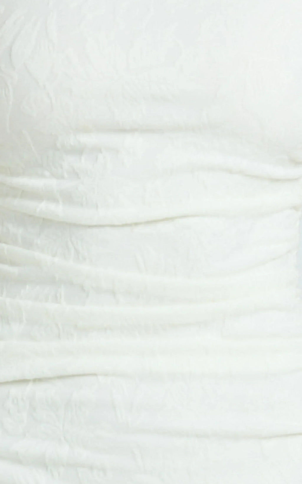 Kayrene Maxi Dress - Short Sleeve Jacquard Dress in Cream