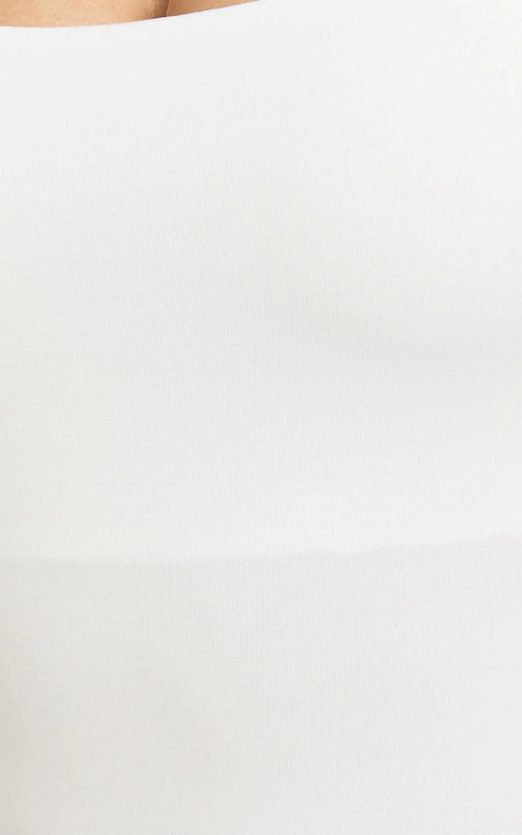 Off My Back Bodysuit - Square Neck Bodysuit in White