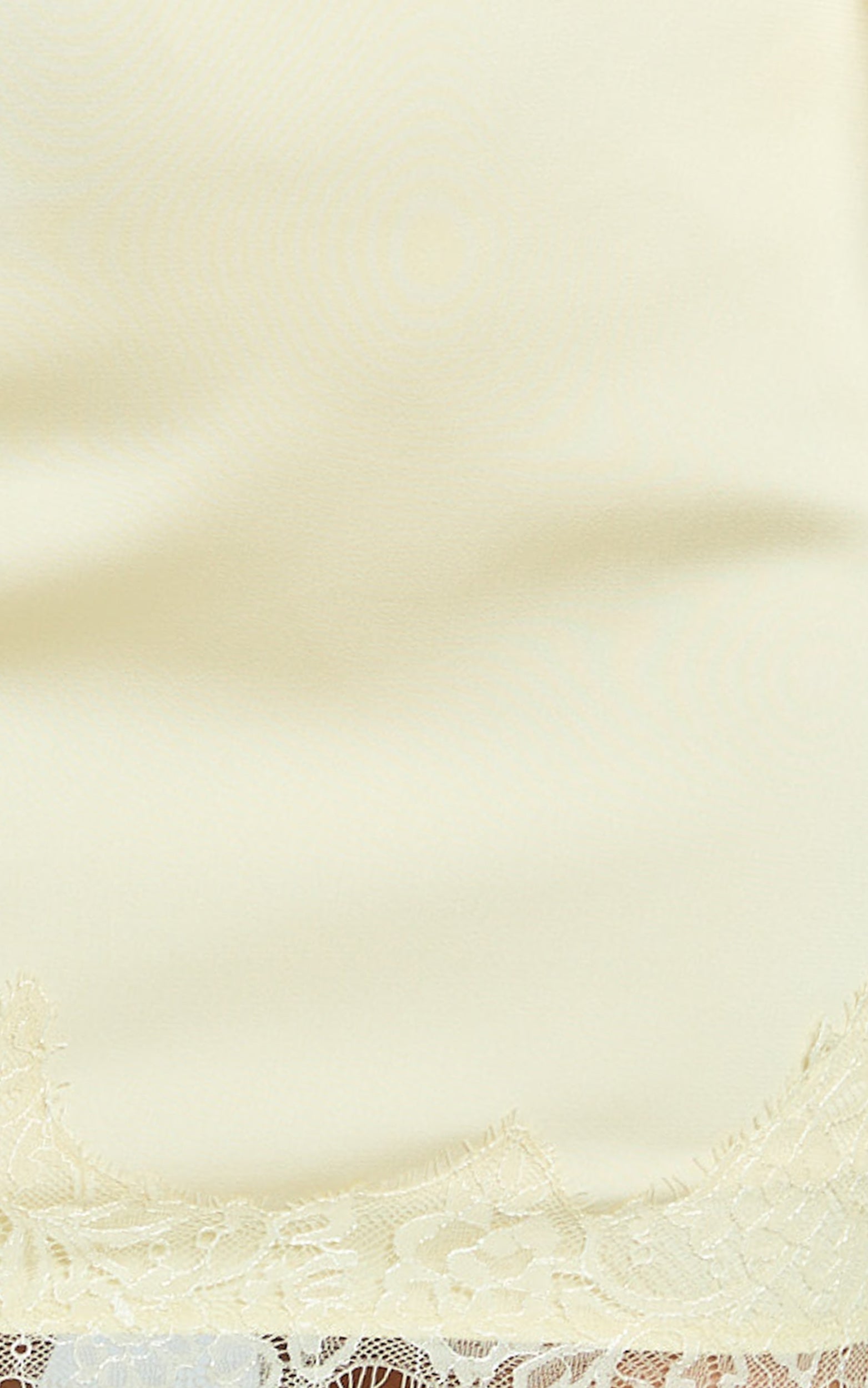 Ava Mini Skirt - Lace Trim Skirt in Lemon