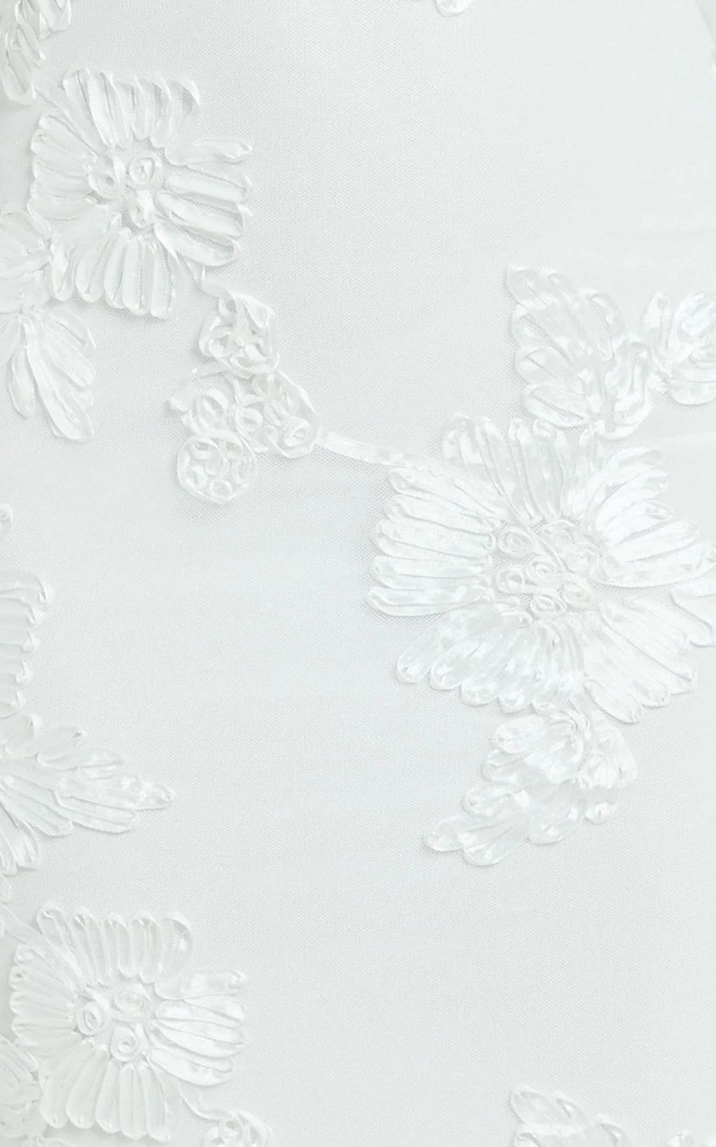Rory Maxi Dress - Embroidered Mesh Dress in White