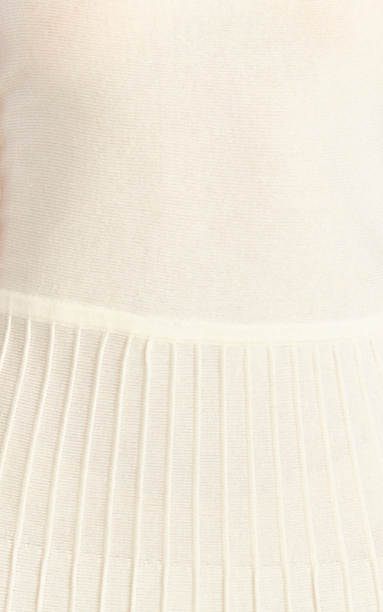 Candace Midi Dress - Halter Neck Ribbed Knit Dress in Cream