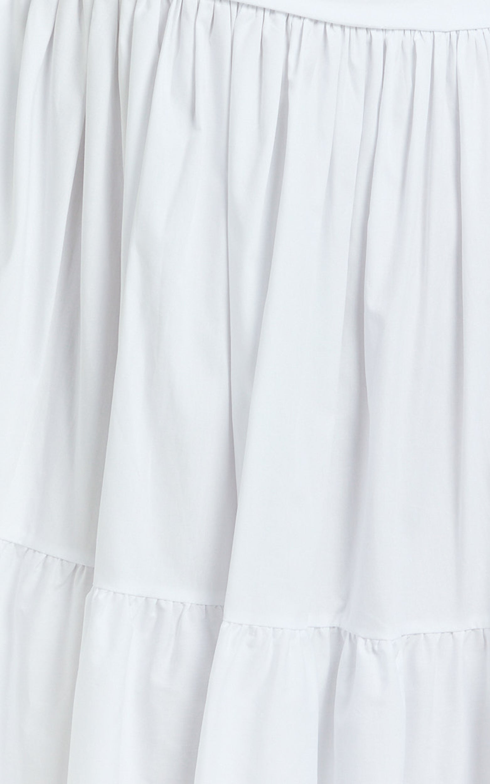 Dani Midi Dress - Asymmetrical Ruched Waisted in White