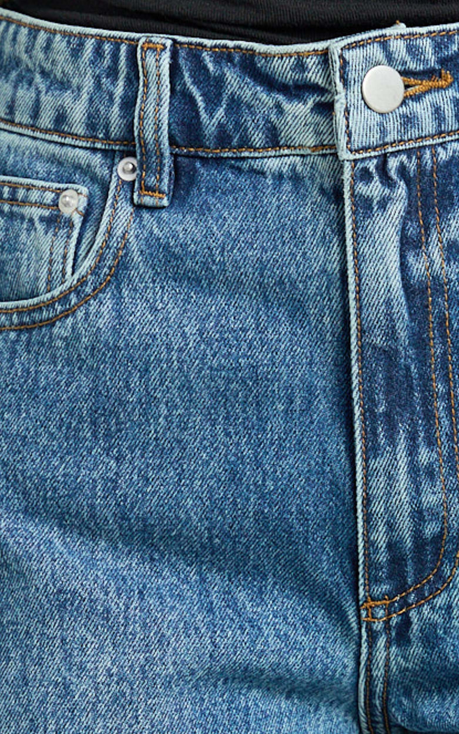 Diana Jeans - Mid Rise Wide Leg Barrel Recycled Denim Jeans in Dark Blue Wash