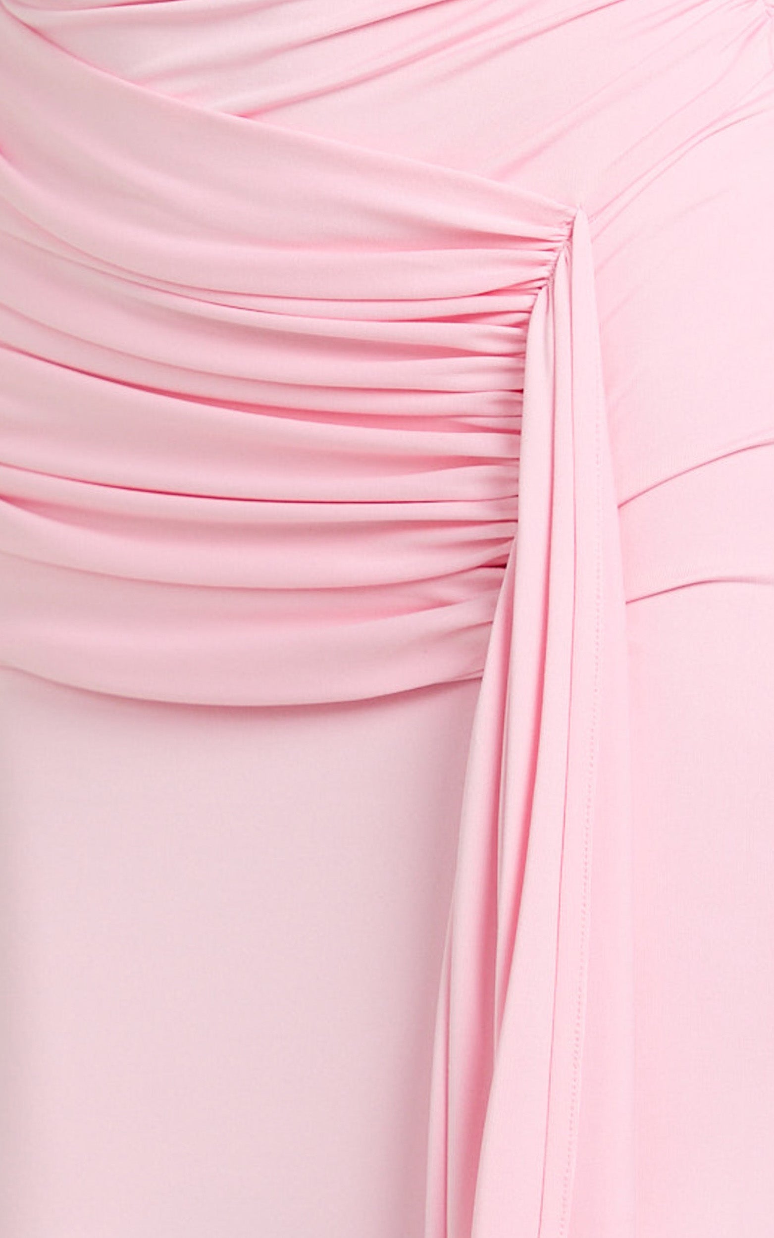Dixie Maxi Dress - Plunge Halter Low Back Dress in Pink