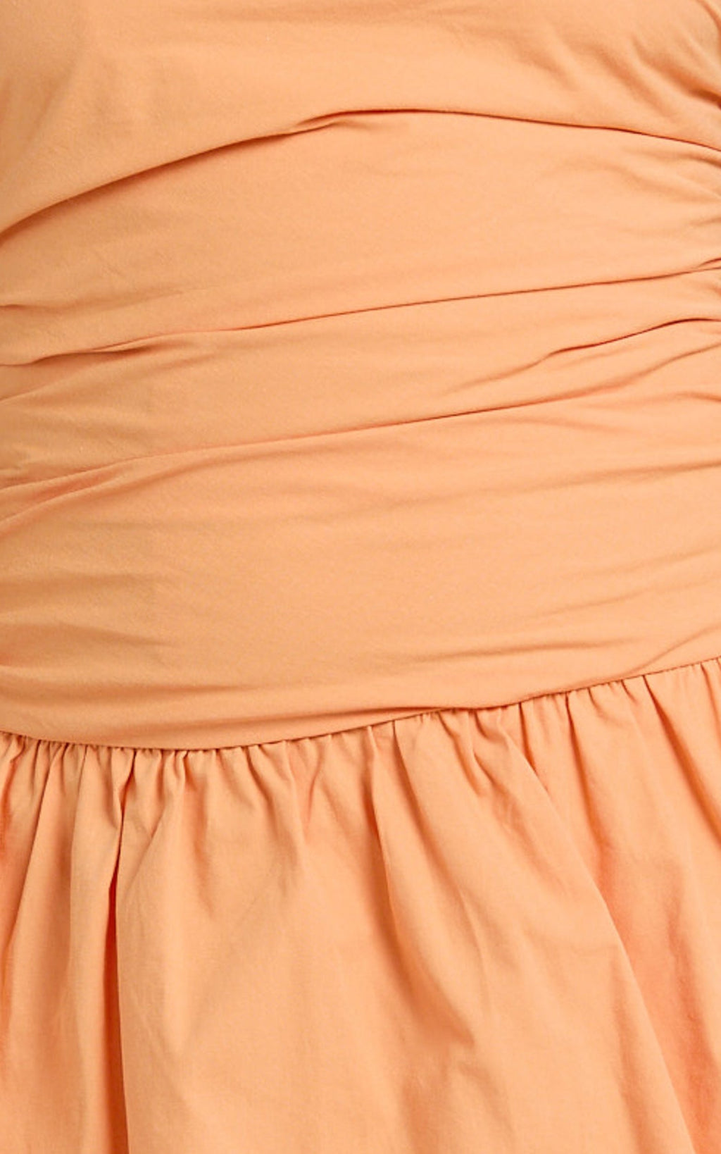 Donatella Mini Dress - Strapless Drop Waist Dress in Sherbet