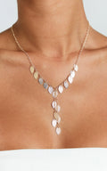 Duffy Leaf Necklace in Gold