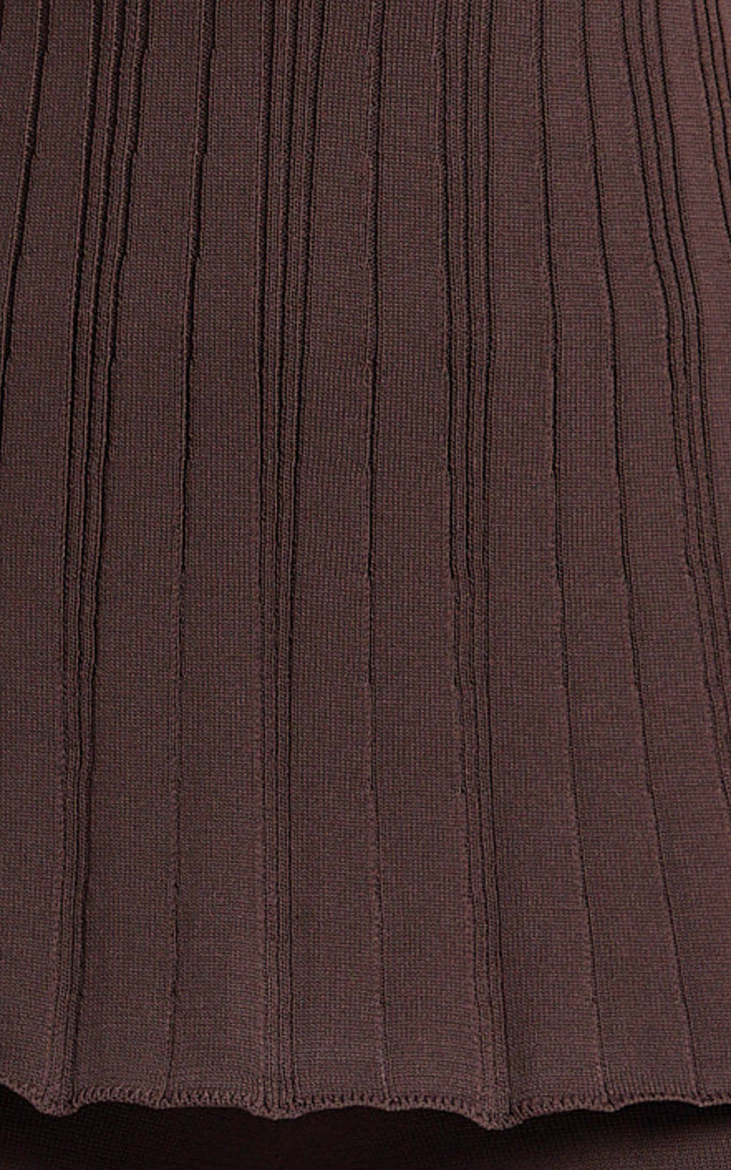 Elodie Two Piece Set - Rib Knit Top and Pant Set in Chocolate
