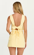 Loxley Top - Tie Up Top in Lemon