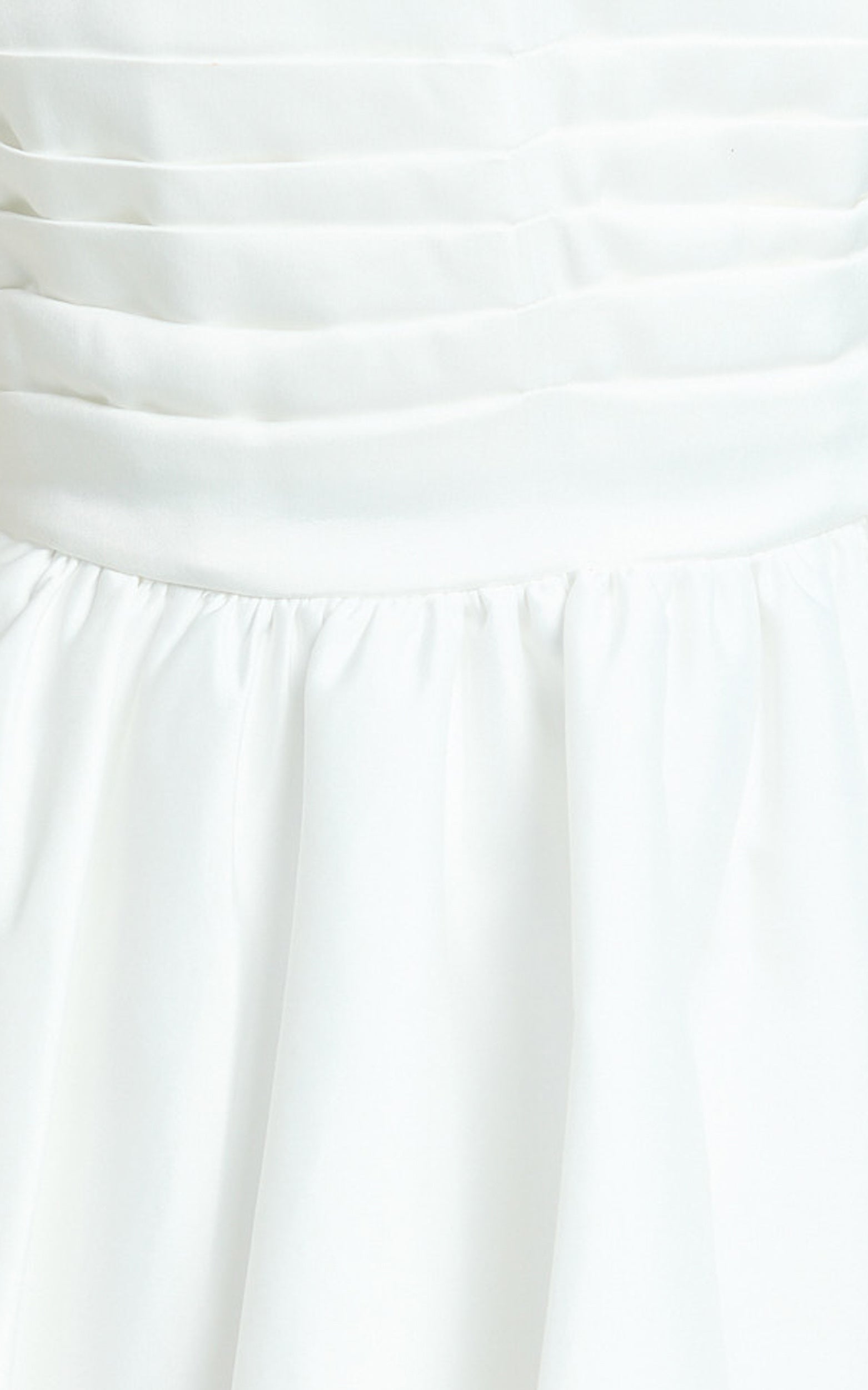 Bianca Mini Dress - Strapless Fit And Flare Dress in Ivory